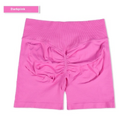 High-Rise Ruched Biker Shorts