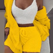 3-Piece Women's Plush Loungewear Set