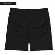 High-Rise Ruched Biker Shorts