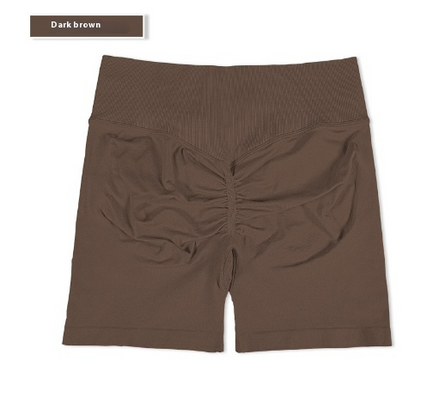 High-Rise Ruched Biker Shorts