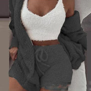 3-Piece Women's Plush Loungewear Set
