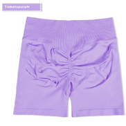 High-Rise Ruched Biker Shorts