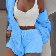 3-Piece Women's Plush Loungewear Set
