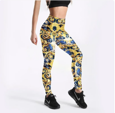 Galaxy Print Yoga Leggings