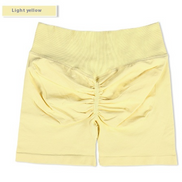 High-Rise Ruched Biker Shorts