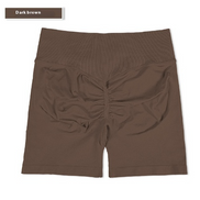 High-Rise Ruched Biker Shorts