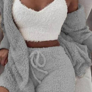 3-Piece Women's Plush Loungewear Set