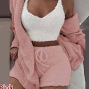 3-Piece Women's Plush Loungewear Set