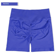 High-Rise Ruched Biker Shorts