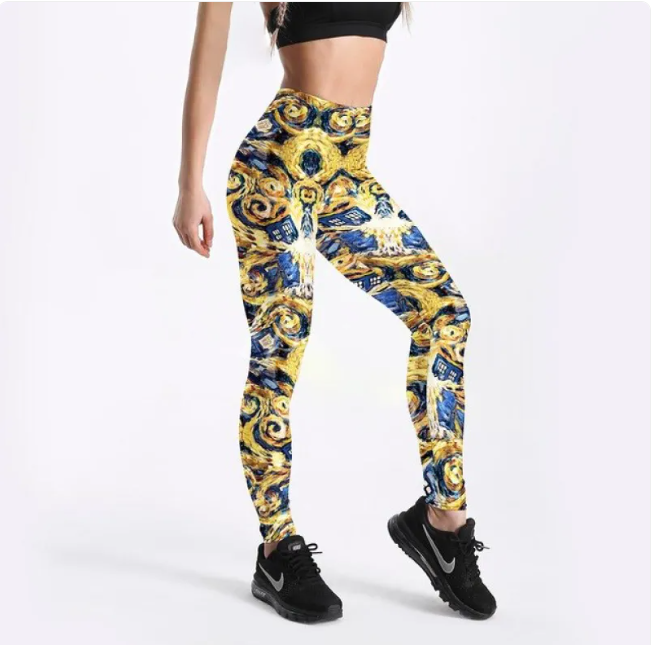 Galaxy Print Yoga Leggings