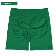High-Rise Ruched Biker Shorts