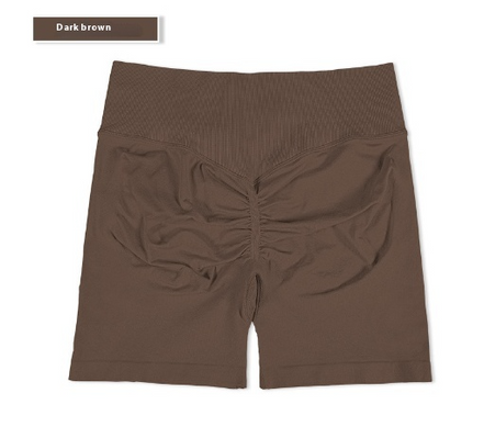 High-Rise Ruched Biker Shorts